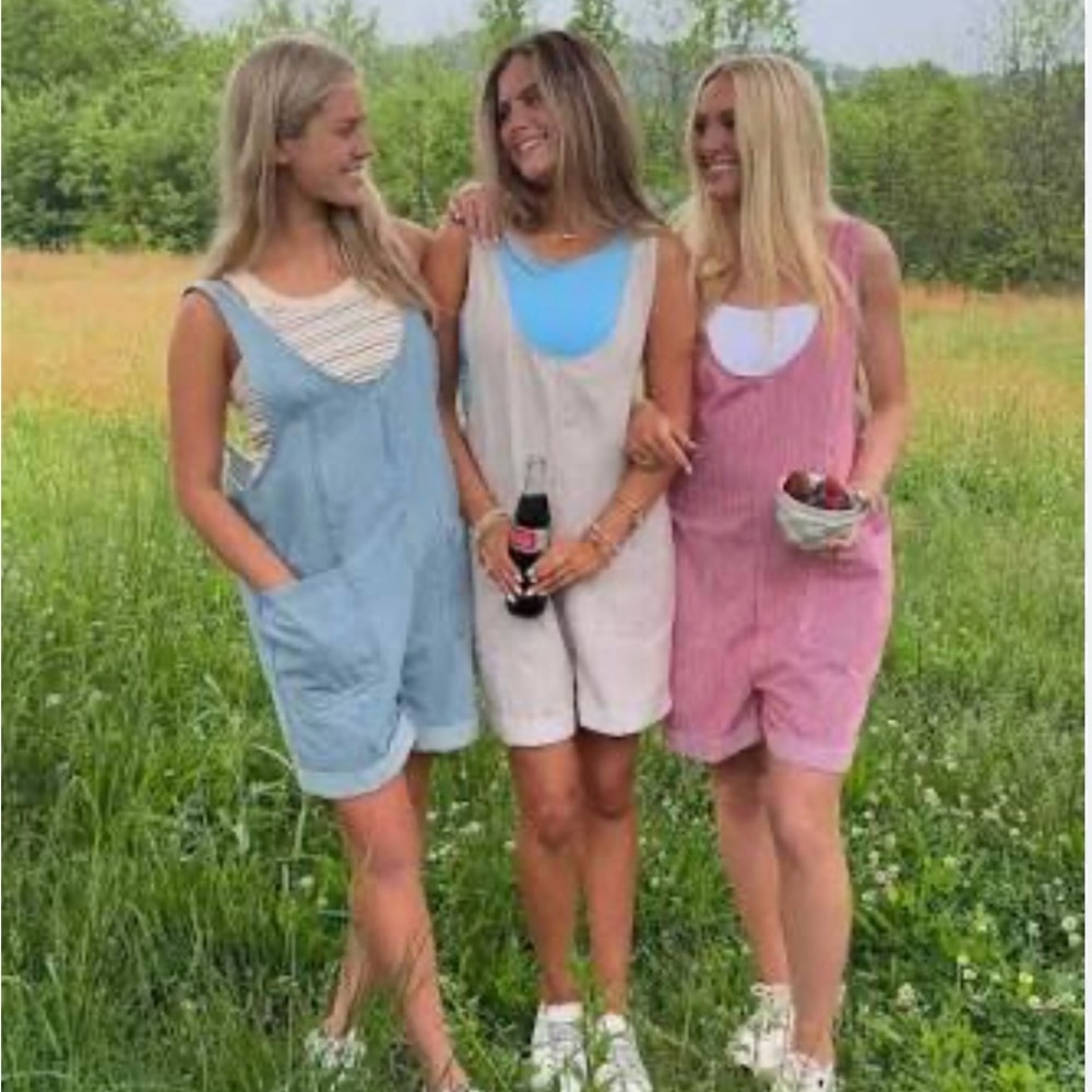 The Olivia Overalls in Sky Blue. *only have the blue* - Picture 1 of 5